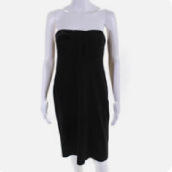 JIL SANDER Black Strapless Dress - Picture 1 of 1